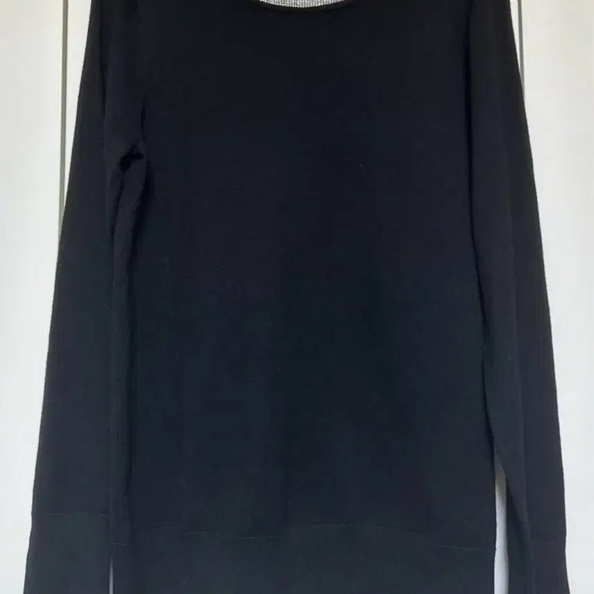 [BUNJANG] Tommy Hilfiger Black Cubic Point Knit Sweater / 타미힐피거블랙 라운드넥 큐빅 포인트 니트