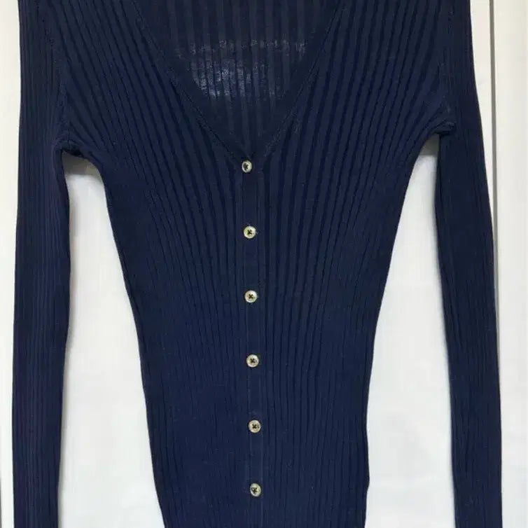 [BUNJANG] Tommy Hilfiger Navy Gold Button Cardigan / 타미힐피거 네이비 가디건 골드버튼