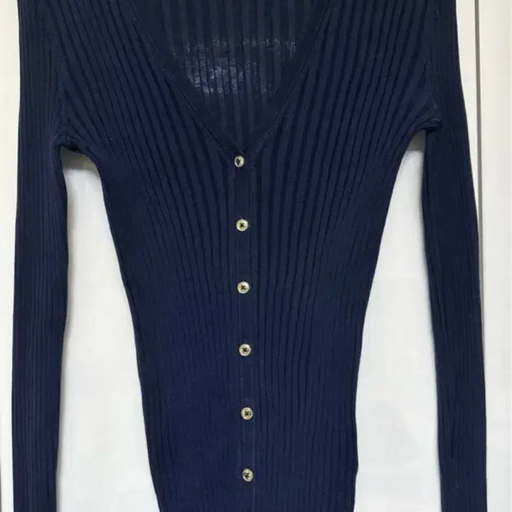 [BUNJANG] Tommy Hilfiger Navy Gold Button Cardigan / 타미힐피거 네이비 가디건 골드버튼