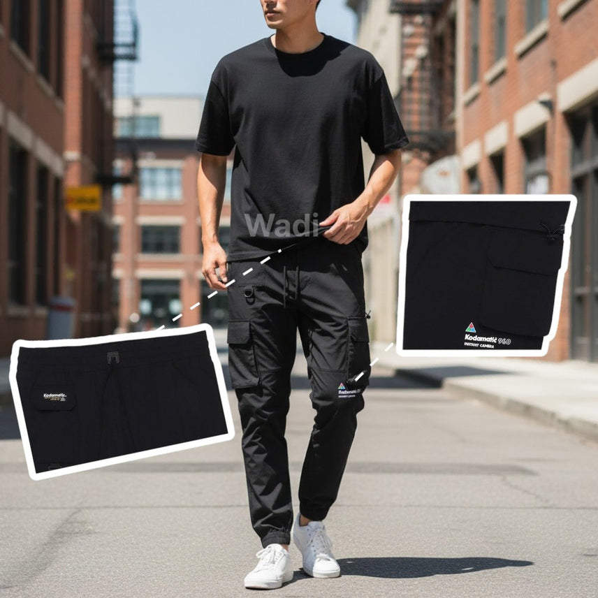 [BUNJANG] Kodak Kodamatic Multi-Pocket Stretch Jogger Pants Black / [코닥] 코다마틱 멀티포켓 스트레치 조거 팬츠 블랙