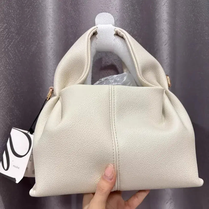 [BUNJANG] Polene Cloud Clutch Bag - White / polene 구름 모양 만두 주머니, 흰색