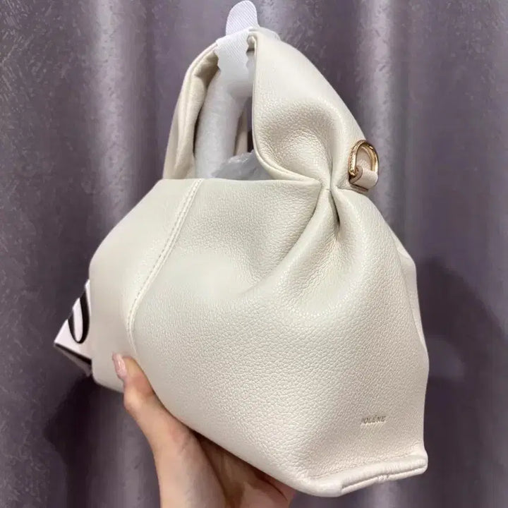 [BUNJANG] Polene Cloud Clutch Bag - White / polene 구름 모양 만두 주머니, 흰색