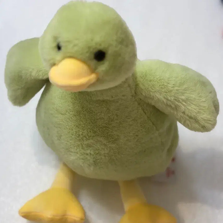 [BUNJANG] Creamy Duck Green Duck Plush Toy 28cm / 크리미덕 봉제인형/ 중형/ 28cm /초록색 오리 인형/주인을찾습니다