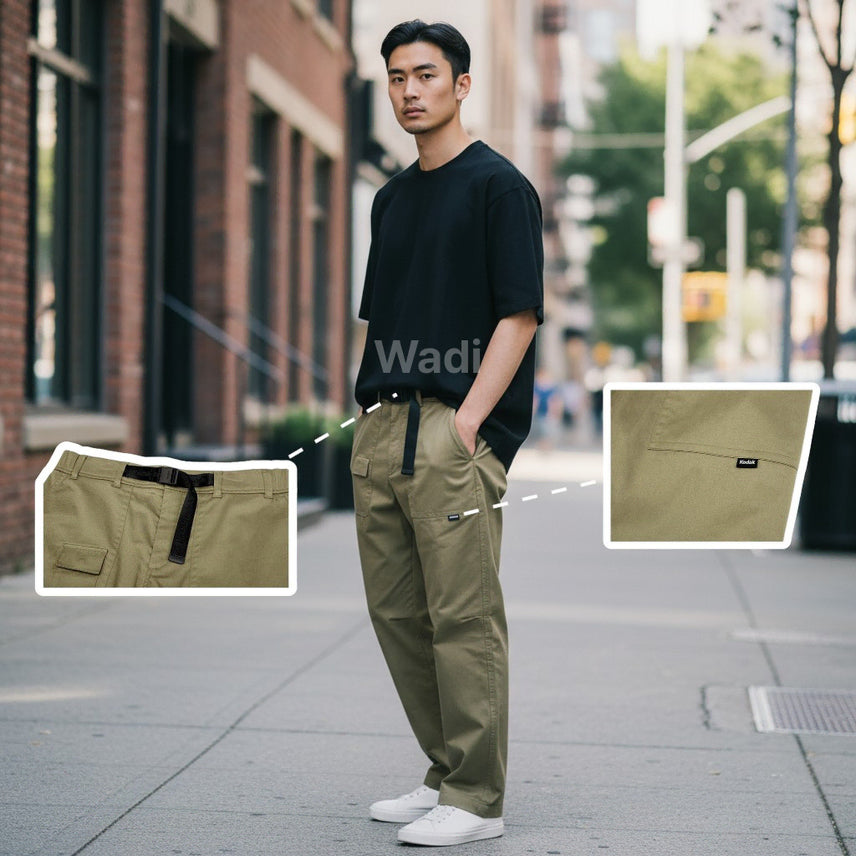 [BUNJANG] Kodak Tapered Pants / [코닥] 미니포켓 테이퍼드 팬츠 카키