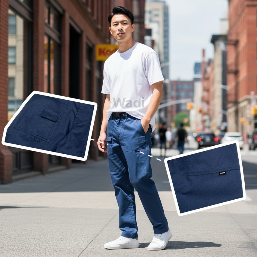 [BUNJANG] Kodak Tapered Pants Navy / [코닥] 미니포켓 테이퍼드 팬츠 네이비