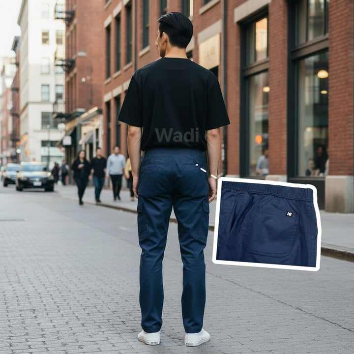 [BUNJANG] Kodak Tapered Pants Navy / [코닥] 미니포켓 테이퍼드 팬츠 네이비