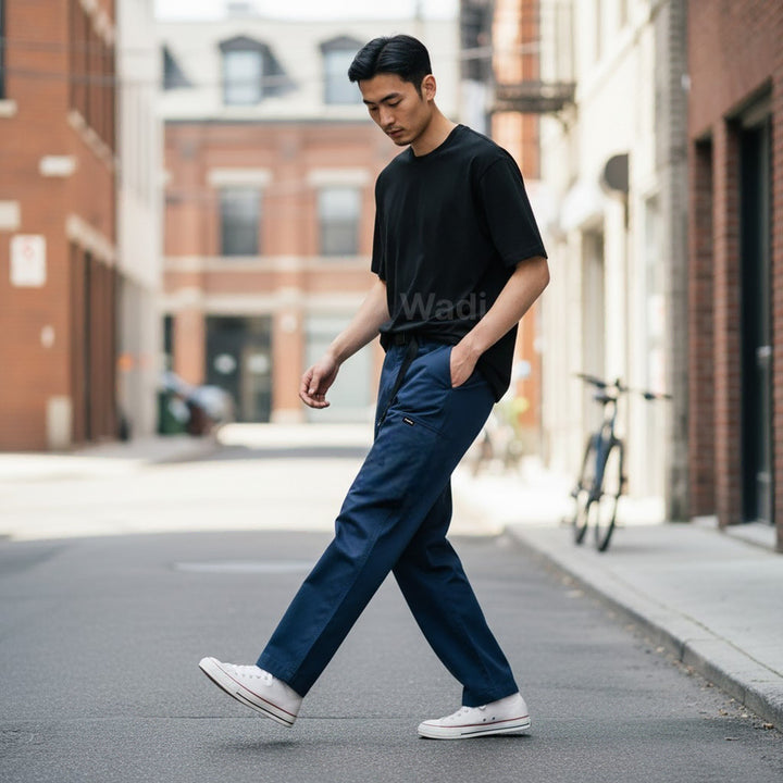 [BUNJANG] Kodak Tapered Pants Navy / [코닥] 미니포켓 테이퍼드 팬츠 네이비