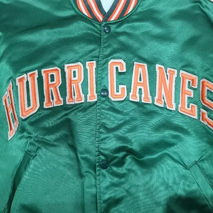 [BUNJANG] Starter Miami Hurricanes Green Jumper / 스타터 마이애미 허리케인즈 그린 점퍼