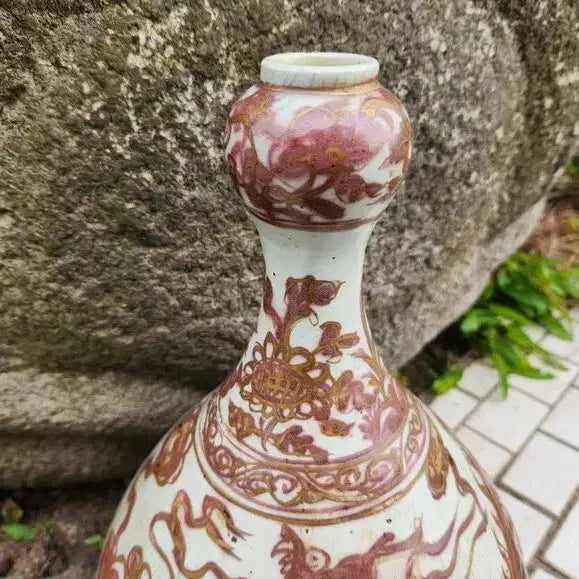 [BUNJANG] Chinese Porcelain Vase with Dragon and Cloud Motif / 중국도자기 유리홍 용운산두병