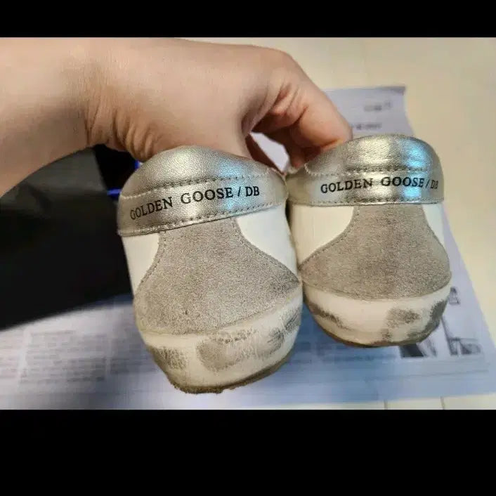 [SOLD OUT] (정품) 골든구스 슈퍼스타 흰/실버탭 스니커즈 41