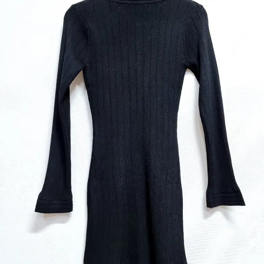 [BUNJANG] ZARA Gold Button Black Knit Dress S / 자라 금장 버튼 블랙 니트 원피스S