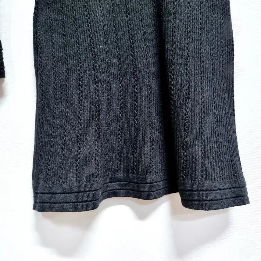[BUNJANG] ZARA Gold Button Black Knit Dress S / 자라 금장 버튼 블랙 니트 원피스S