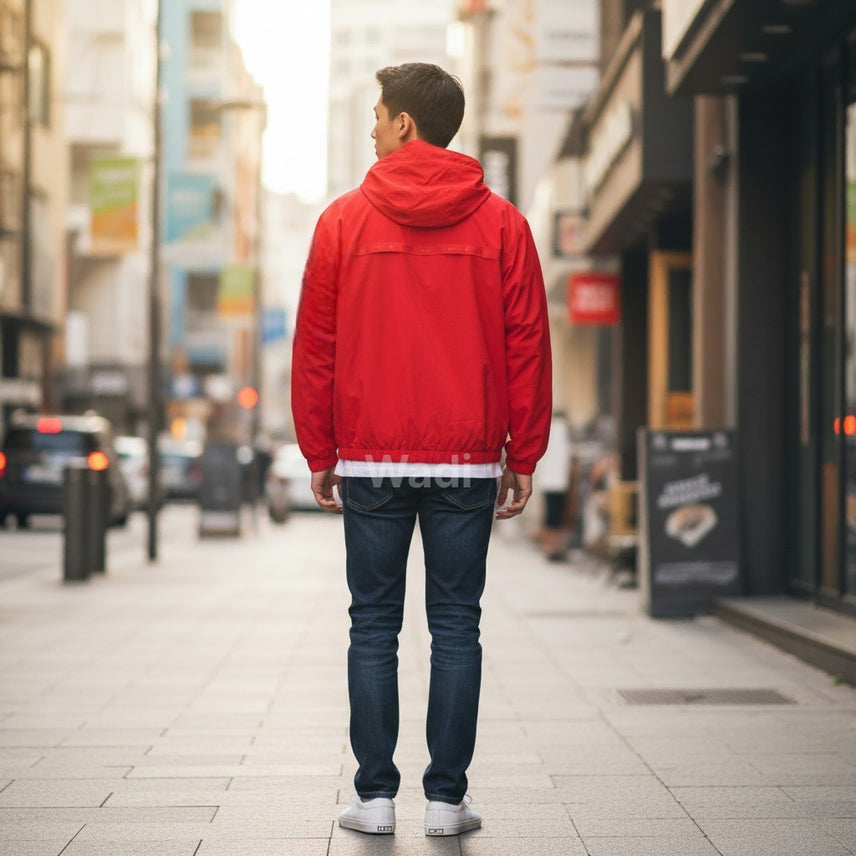 [BUNJANG] Kodak K-Stand Neck Jacket Red / [코닥] 케이 스탠넥 자켓 레드