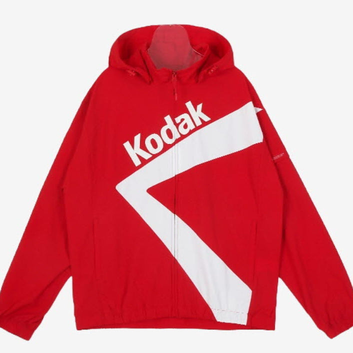 [BUNJANG] Kodak K-Stand Neck Jacket Red / [코닥] 케이 스탠넥 자켓 레드