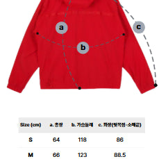 [BUNJANG] Kodak K-Stand Neck Jacket Red / [코닥] 케이 스탠넥 자켓 레드