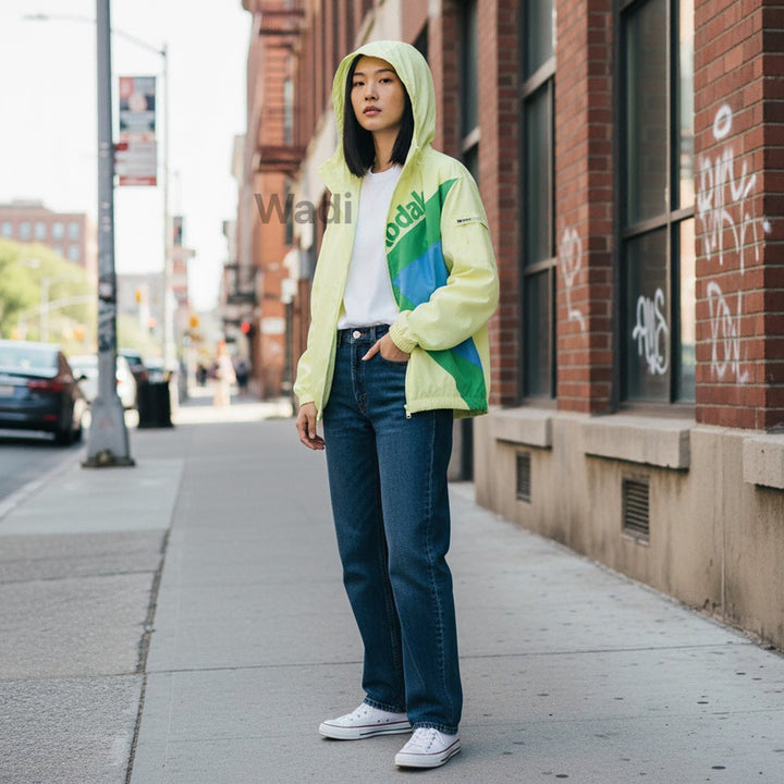 [BUNJANG] Kodak Stand-Neck Jacket Lime / [코닥] 케이 스탠넥 자켓 라임