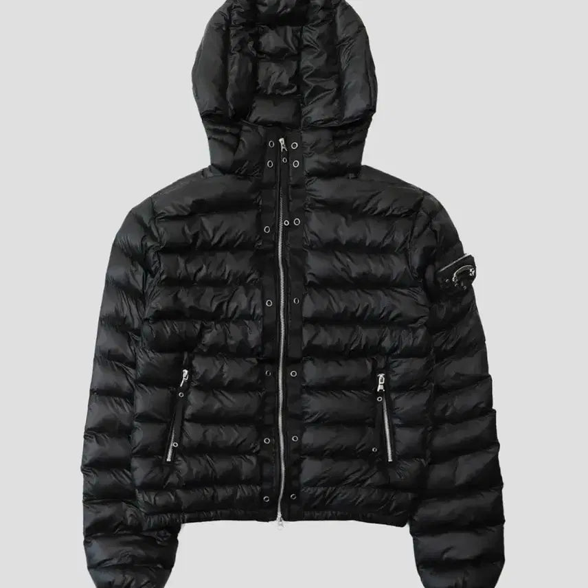 [BUNJANG] Bad Blood Viper31-1 Lightweight Hood Puffer Jacket Black S / 배드블러드 바이퍼31-1 라이트웨이트 후드 푸퍼 블랙 S