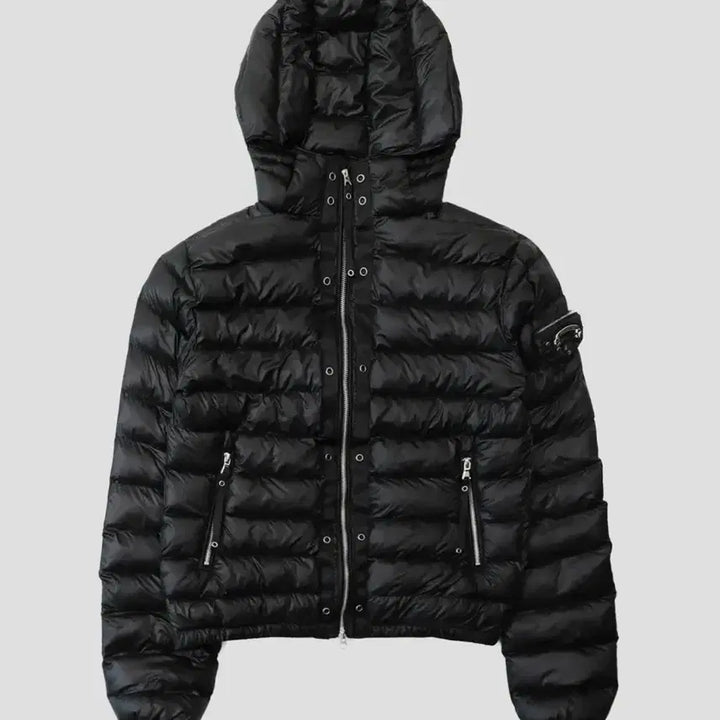 [BUNJANG] Bad Blood Viper31-1 Lightweight Hood Puffer Jacket Black S / 배드블러드 바이퍼31-1 라이트웨이트 후드 푸퍼 블랙 S