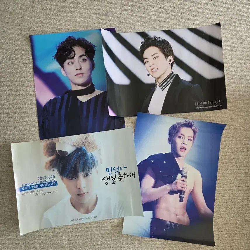 [BUNJANG] EXO Xiumin Poster Bundle Set / EXO 엑소 시우민 포스터 4장 일괄