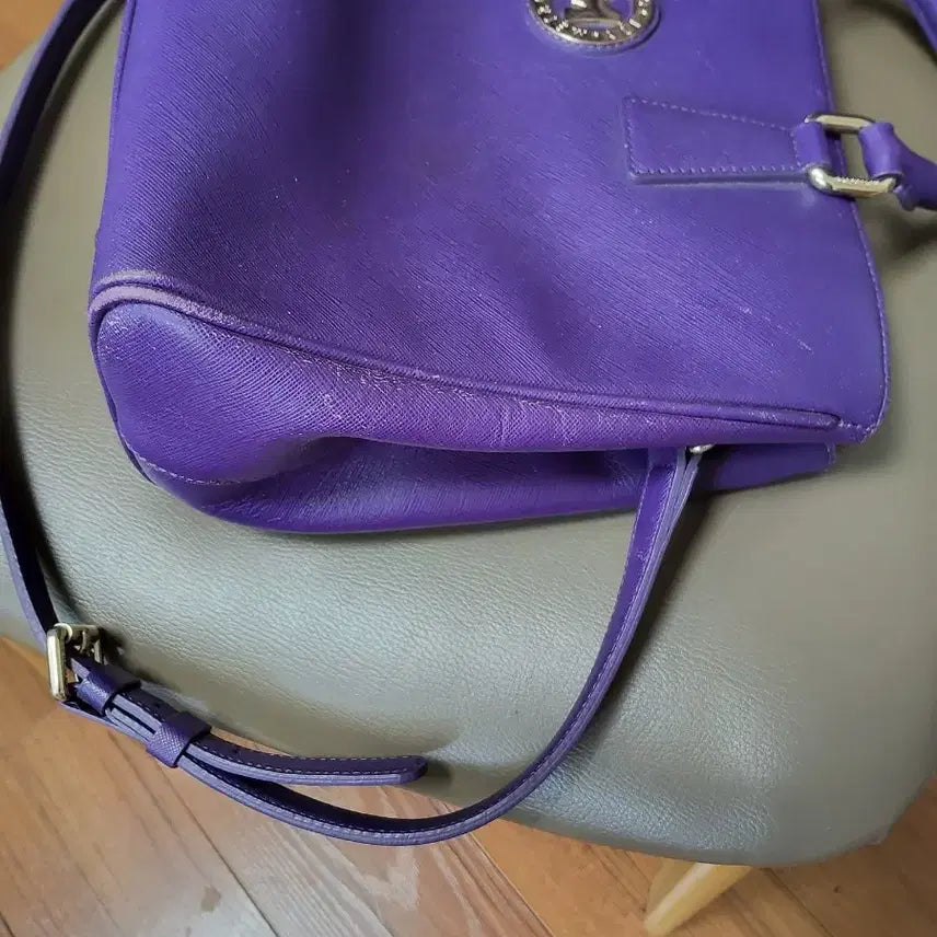 [BUNJANG] Metrocity Purple Tote Shoulder Bag / 메트로시티 퍼플 토트백 숄더백