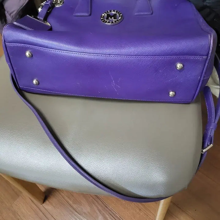 [BUNJANG] Metrocity Purple Tote Shoulder Bag / 메트로시티 퍼플 토트백 숄더백