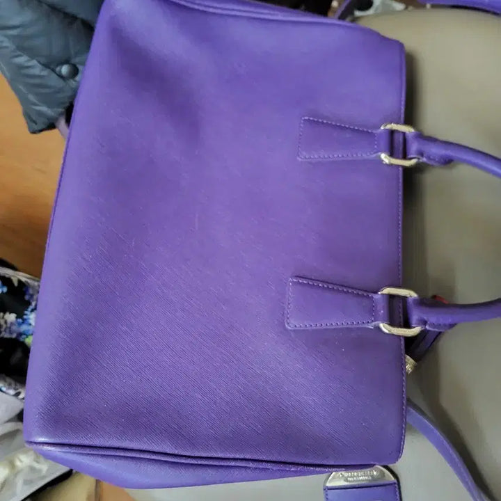 [BUNJANG] Metrocity Purple Tote Shoulder Bag / 메트로시티 퍼플 토트백 숄더백
