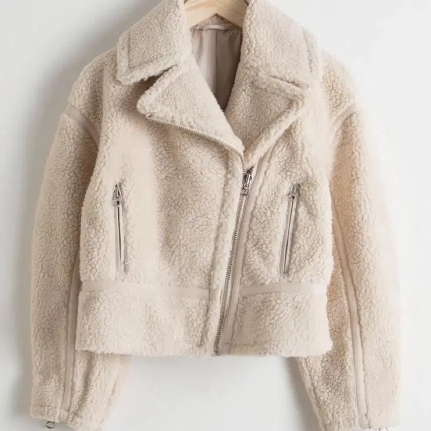 [BUNJANG] &amp; Other Stories Shearling Jacket (Ivory) - 36 / 앤아더스토리즈 시어링 자켓 36