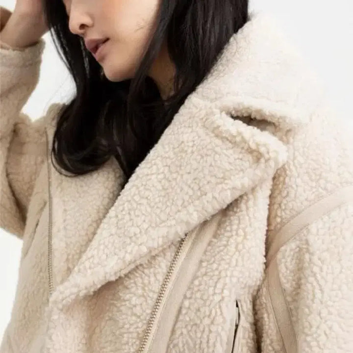 [BUNJANG] &amp; Other Stories Shearling Jacket (Ivory) - 36 / 앤아더스토리즈 시어링 자켓 36