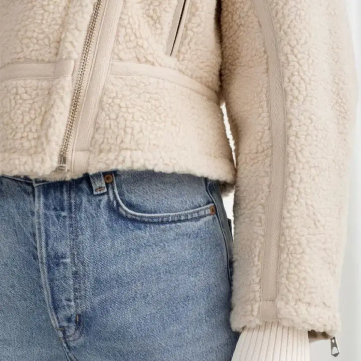 [BUNJANG] &amp; Other Stories Shearling Jacket (Ivory) - 36 / 앤아더스토리즈 시어링 자켓 36