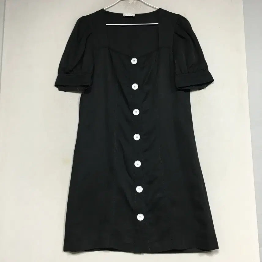 [SOLD OUT] SANDRO 산드로 스퀘어넥 린넨 원피스 38