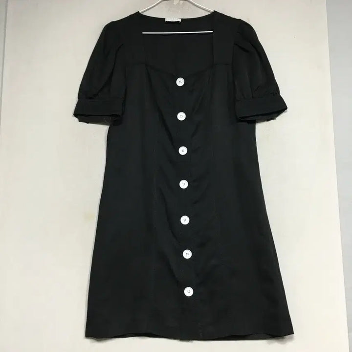 [SOLD OUT] SANDRO 산드로 스퀘어넥 린넨 원피스 38