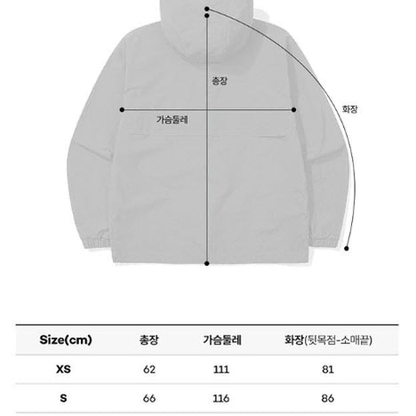 [BUNJANG] Kodak Semi-Oversized Woven Hooded Jacket Yellow / [코닥] 우븐 세미오버핏 후드 자켓 옐로우