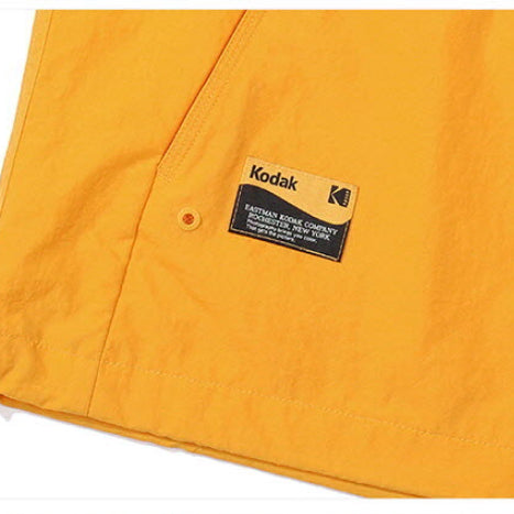 [BUNJANG] Kodak Semi-Oversized Woven Hooded Jacket Yellow / [코닥] 우븐 세미오버핏 후드 자켓 옐로우