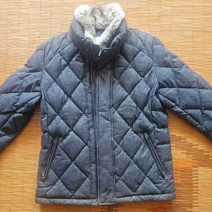 [BUNJANG] Beanpole Wool-Like Diamond Quilting Down Jacket (Size 95) / 빈폴 울라이크 다이아 퀼팅 다운 점퍼 사이즈95
