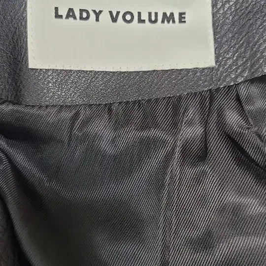 [BUNJANG] Lady Volume Black Leather Rider Jacket / 레이디볼륨 블랙 레더 라이더 자켓입니다