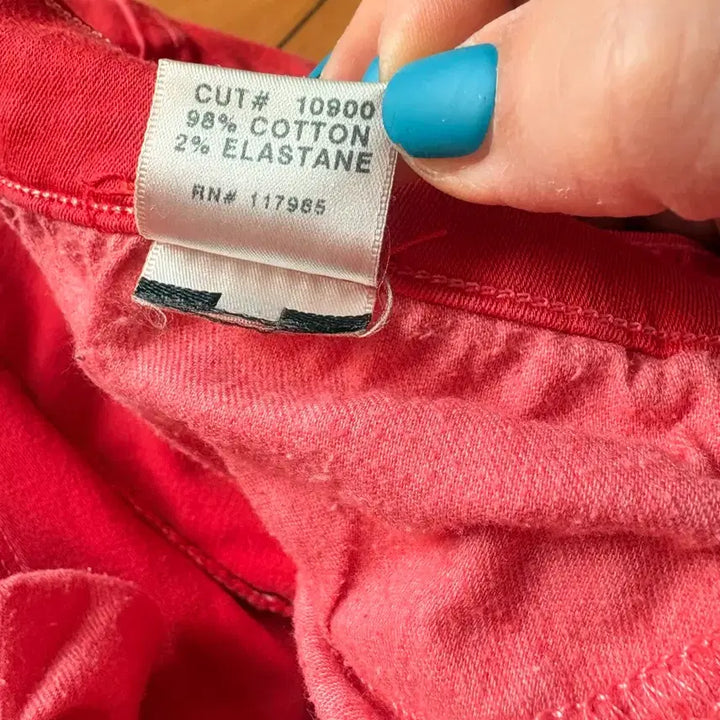 [BUNJANG] J Brand Red Skinny Pants / 제이브랜드 레드 면바지 55