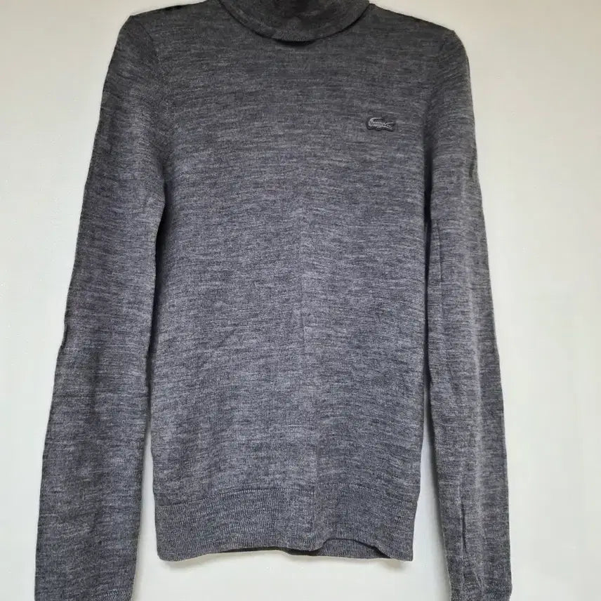 [BUNJANG] Lacoste Gray Turtleneck Sweater 34 / 라코스테 회색 터틀넥 스웨터 34
