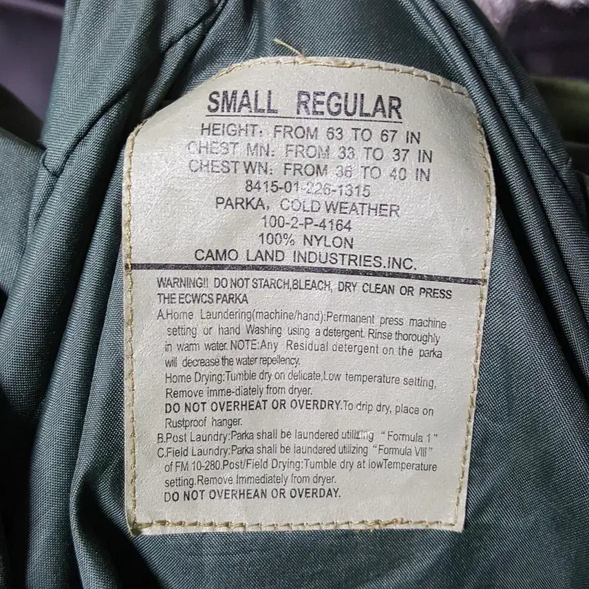 [BUNJANG] Military Style Waterproof Field Jacket / 남성 미군복 야상 방수 밀리터리 자켓 95-100 오일장