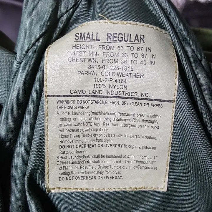 [BUNJANG] Military Style Waterproof Field Jacket / 남성 미군복 야상 방수 밀리터리 자켓 95-100 오일장