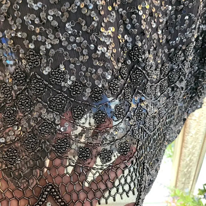 [BUNJANG] Silk 100% Sequin Blouse / 시퀸블라우스 실크100