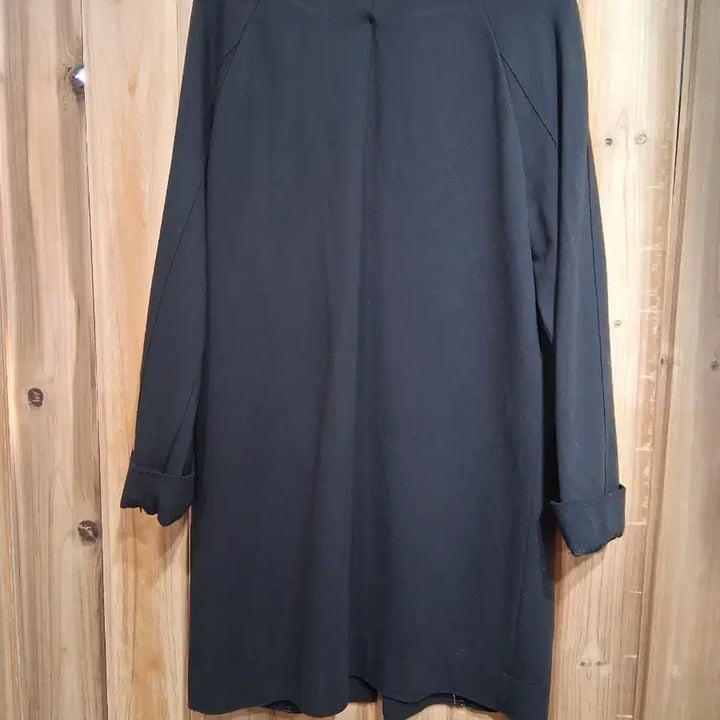 [BUNJANG] Black Patch Point Long Jacket Coat (Small) / 블랙 패치 포인트 롱 자켓 코트(스몰사이즈)