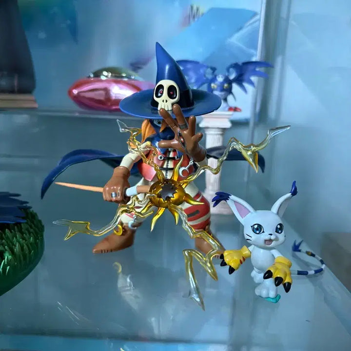[BUNJANG] Digimon Gatomon &amp; Wizardmon Figure / 디지몬 가트몬 위자몬 피규어 T1