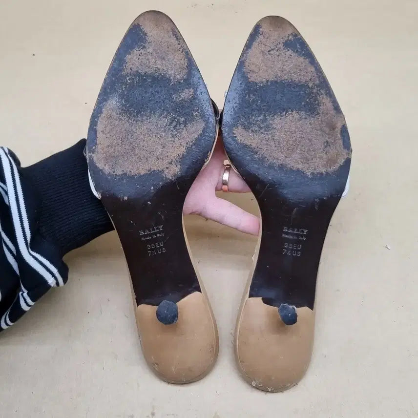 [BUNJANG] Bally Mules Mid Heel 240 / 정품 발리 뮬 미들힐 240 굽5