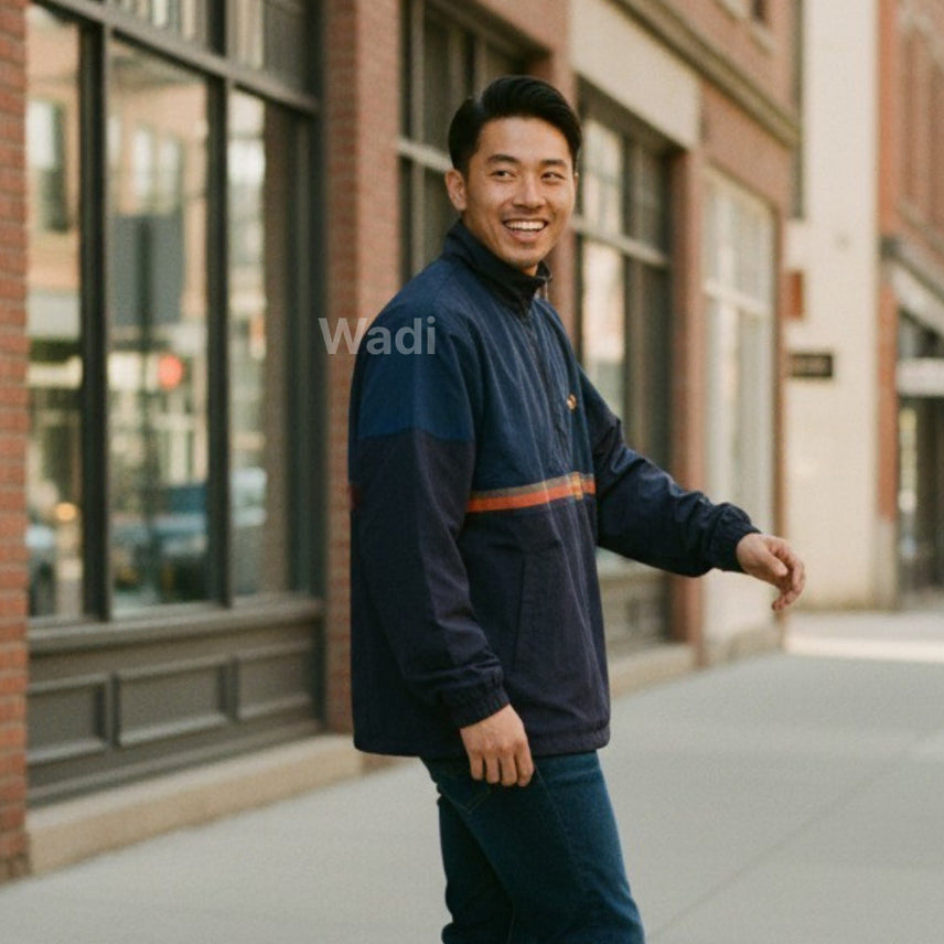 [BUNJANG] Kodak Semi-Oversized Anorak Navy / [코닥] 코다컬러 세미오버핏 아노락 네이비