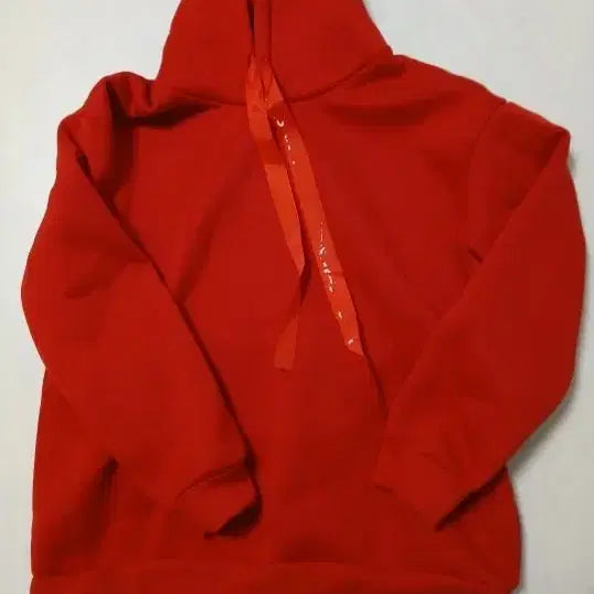 [BUNJANG] Red Fleece Hoodie / 기모후드티
