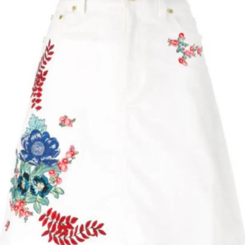 [SOLD OUT] House of Holland 화이트 데님 스커트