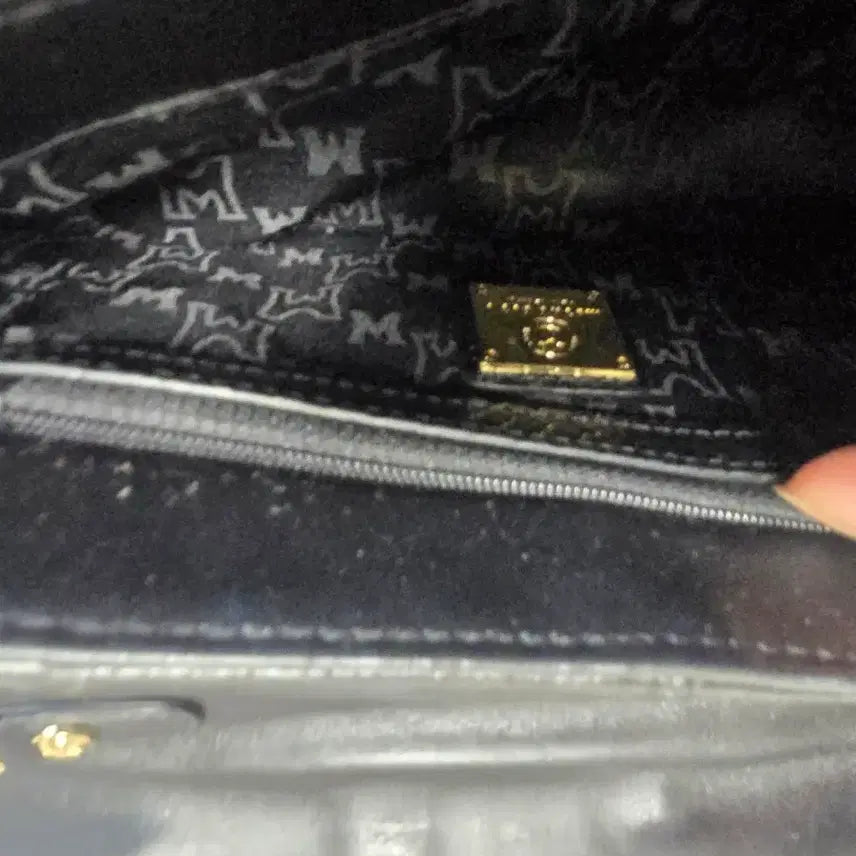 [BUNJANG] Metrocity Black Snake Embossed Chain Crossbody Bag / 메트로시티 블랙 뱀피 체인 크로스백