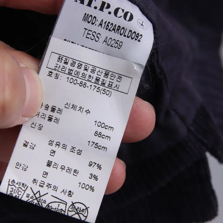 [BUNJANG] AT.P.CO Corduroy Vest Navy (100) / AT.P.CO 코듀로이 베스트 조끼 네이비 (100)