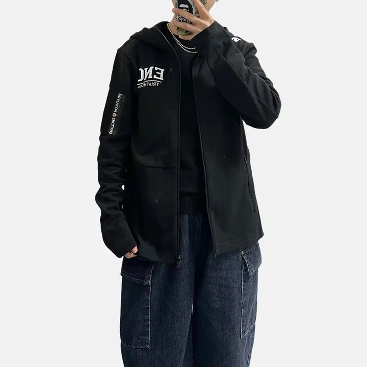 [BUNJANG] Descente England Triathlon Team Training Hooded Zip-Up / 데상트 잉글랜드 트라이애슬론팀 트레이닝 후드집업