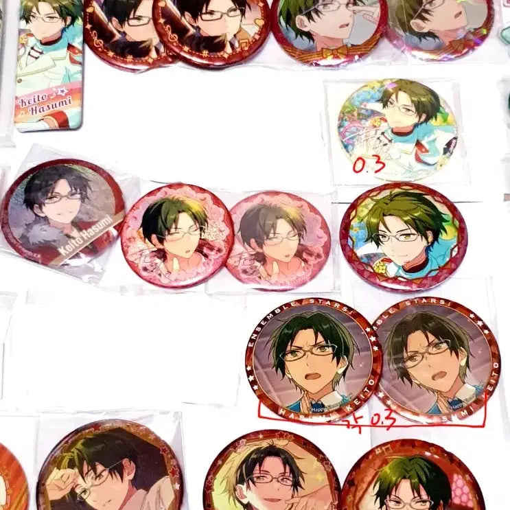 [BUNJANG] Ensemble Stars Hasumi Keito Can Badge Collection (Various Types) / 앙스타 하스미 케이토 캔뱃지 이베코레 배너뱃지 하트 하코 링어벨 할로윈